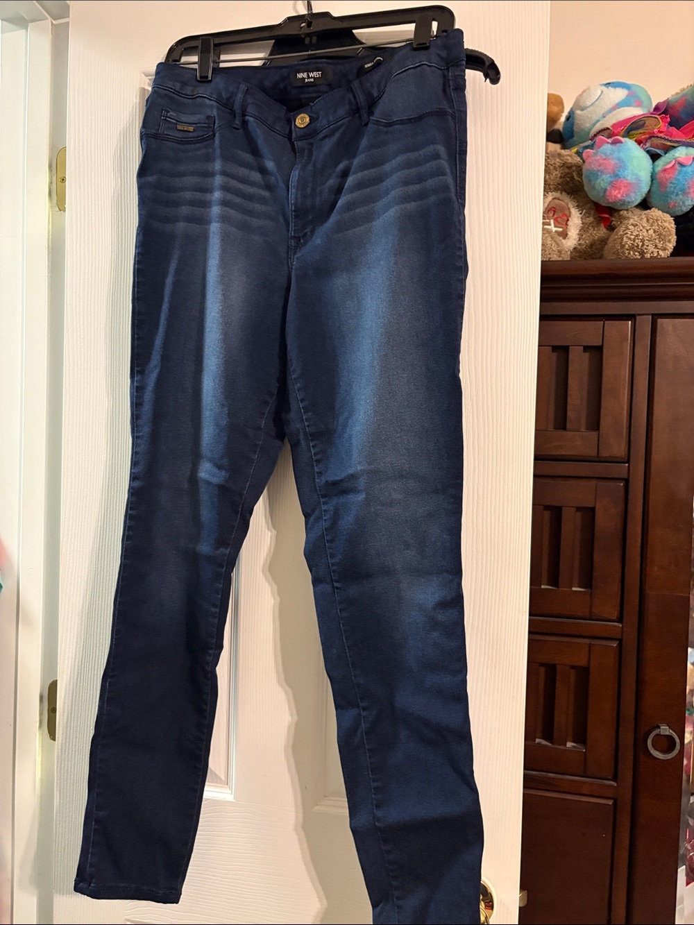 Nine West Navy Blue Stretch Skinny Jeggings